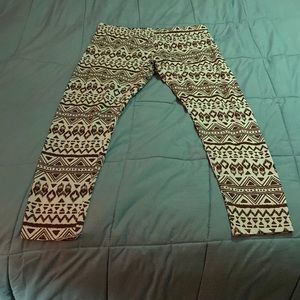NWOT No Boundaries Western Turquoise Leggings